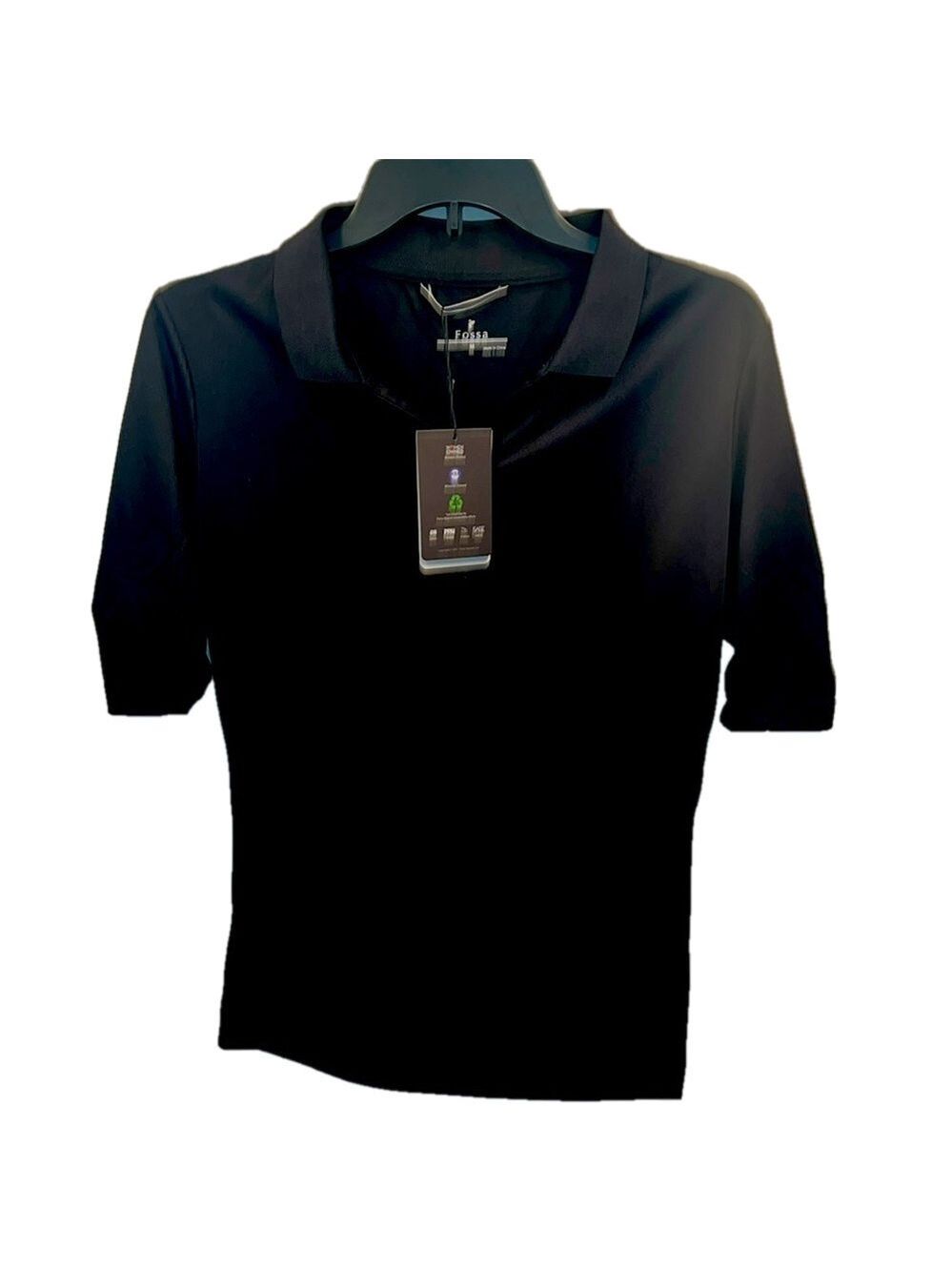 Fossa Monterey Golf Shirt, NWT, SZ M, PTP 20”, Length 26”, Moisture Wick, 30 UPF